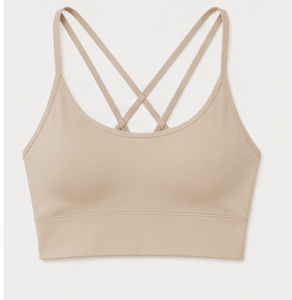 Sujetador deportivo beige